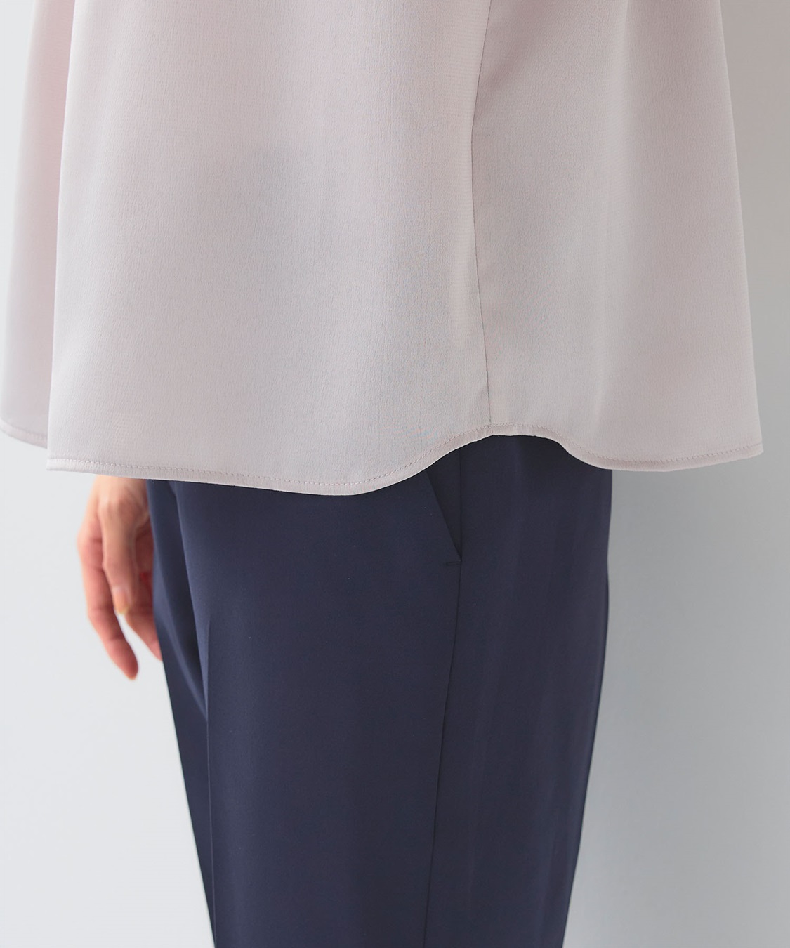 CROSS FUNCTION 《シワになりにくい》正解タックノースリーブサテンブラウス_sub_28