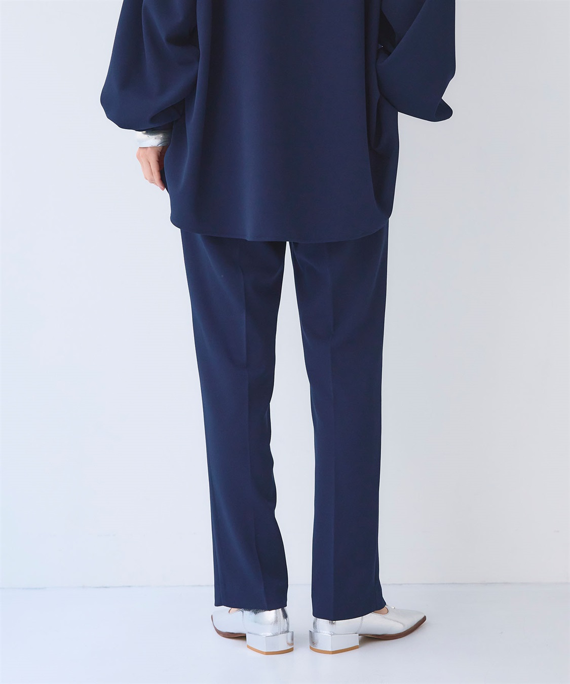 CROSS FUNCTION 《2点セット》サマ美え ジョーゼットボートネックブラウス&ジョガーパンツセット【CF/クロスファンクション】_sub_10