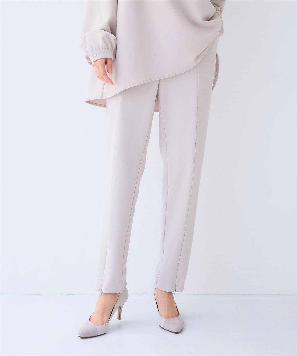 CROSS FUNCTION 《2点セット》サマ美え ジョーゼットボートネックブラウス&ジョガーパンツセット【CF/クロスファンクション】_sub_23