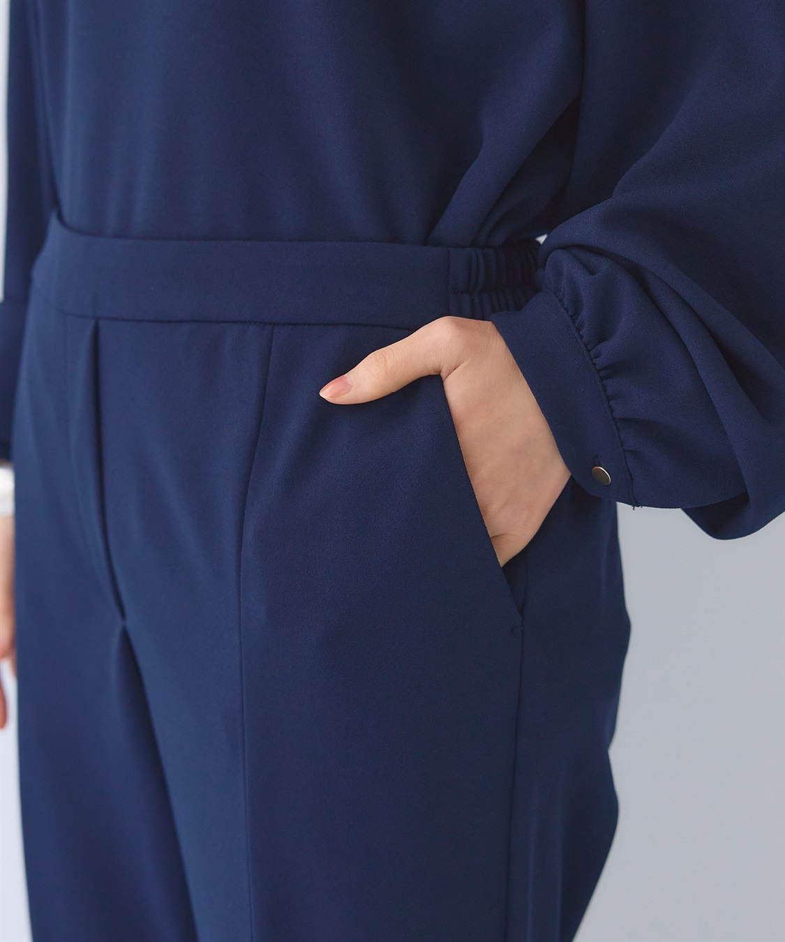 CROSS FUNCTION 《2点セット》サマ美え ジョーゼットボートネックブラウス&ジョガーパンツセット【CF/クロスファンクション】_sub_26