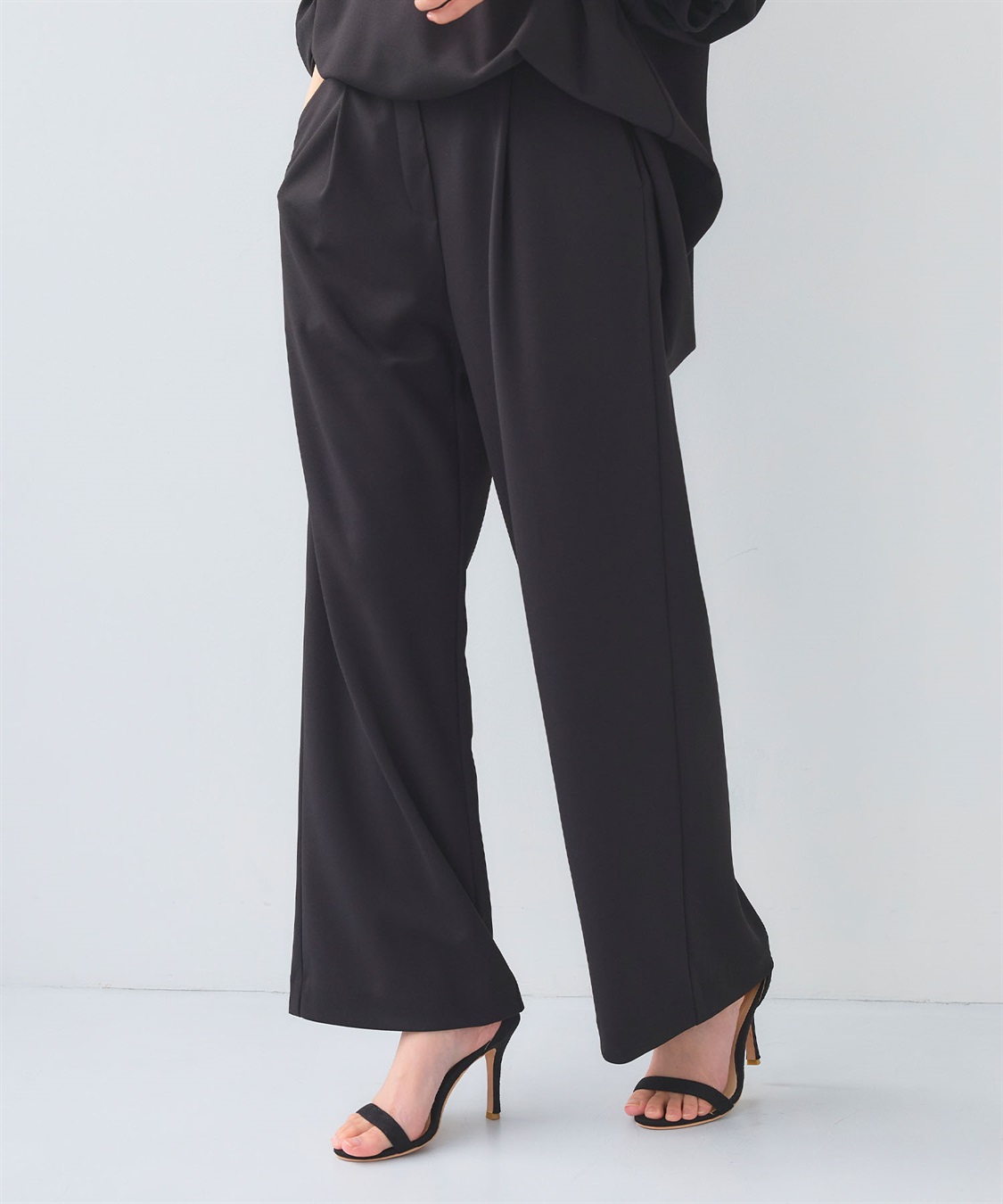 CROSS FUNCTION 《2点セット》サマ美え ジョーゼットボートネックブラウス&ワイドパンツセット【CF/クロスファンクション】_sub_19