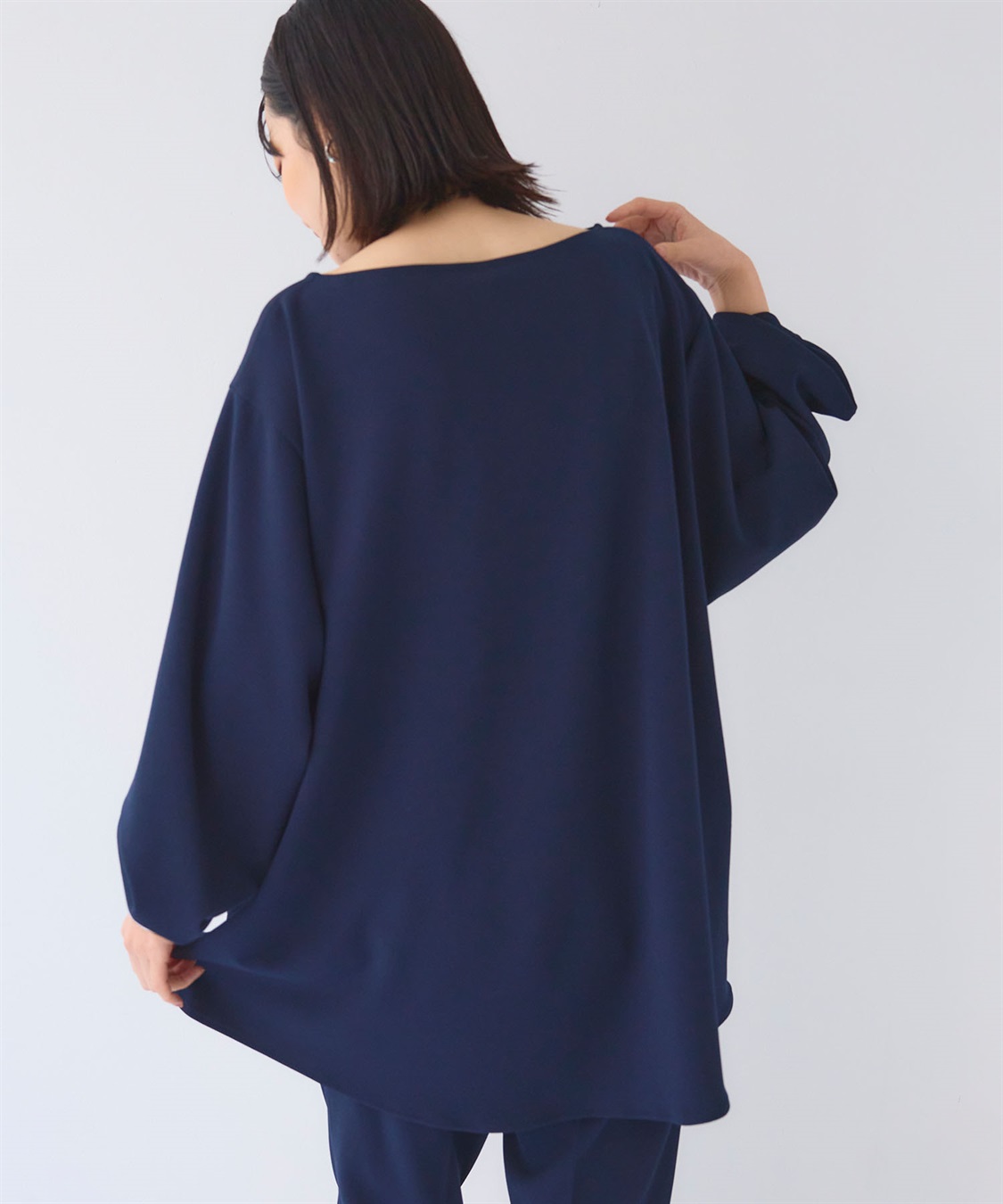 CROSS FUNCTION 《2点セット》サマ美え ジョーゼットボートネックブラウス&ワイドパンツセット【CF/クロスファンクション】_sub_21