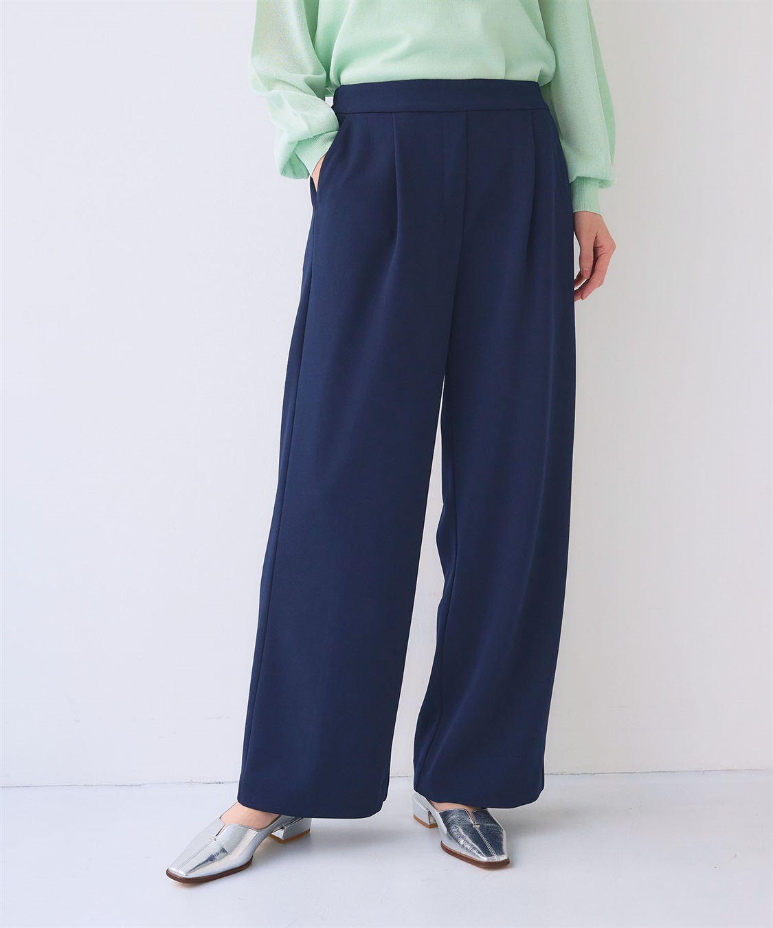 CROSS FUNCTION 《2点セット》サマ美え ジョーゼットボートネックブラウス&ワイドパンツセット【CF/クロスファンクション】_sub_22