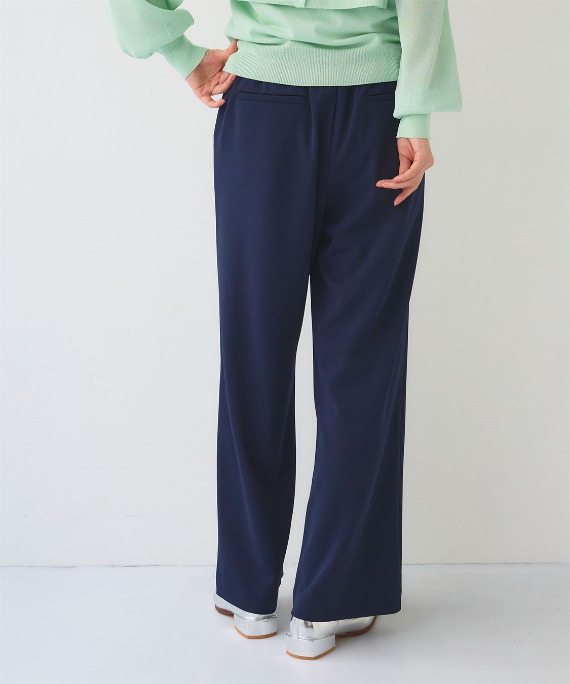 CROSS FUNCTION 《2点セット》サマ美え ジョーゼットボートネックブラウス&ワイドパンツセット【CF/クロスファンクション】_sub_23