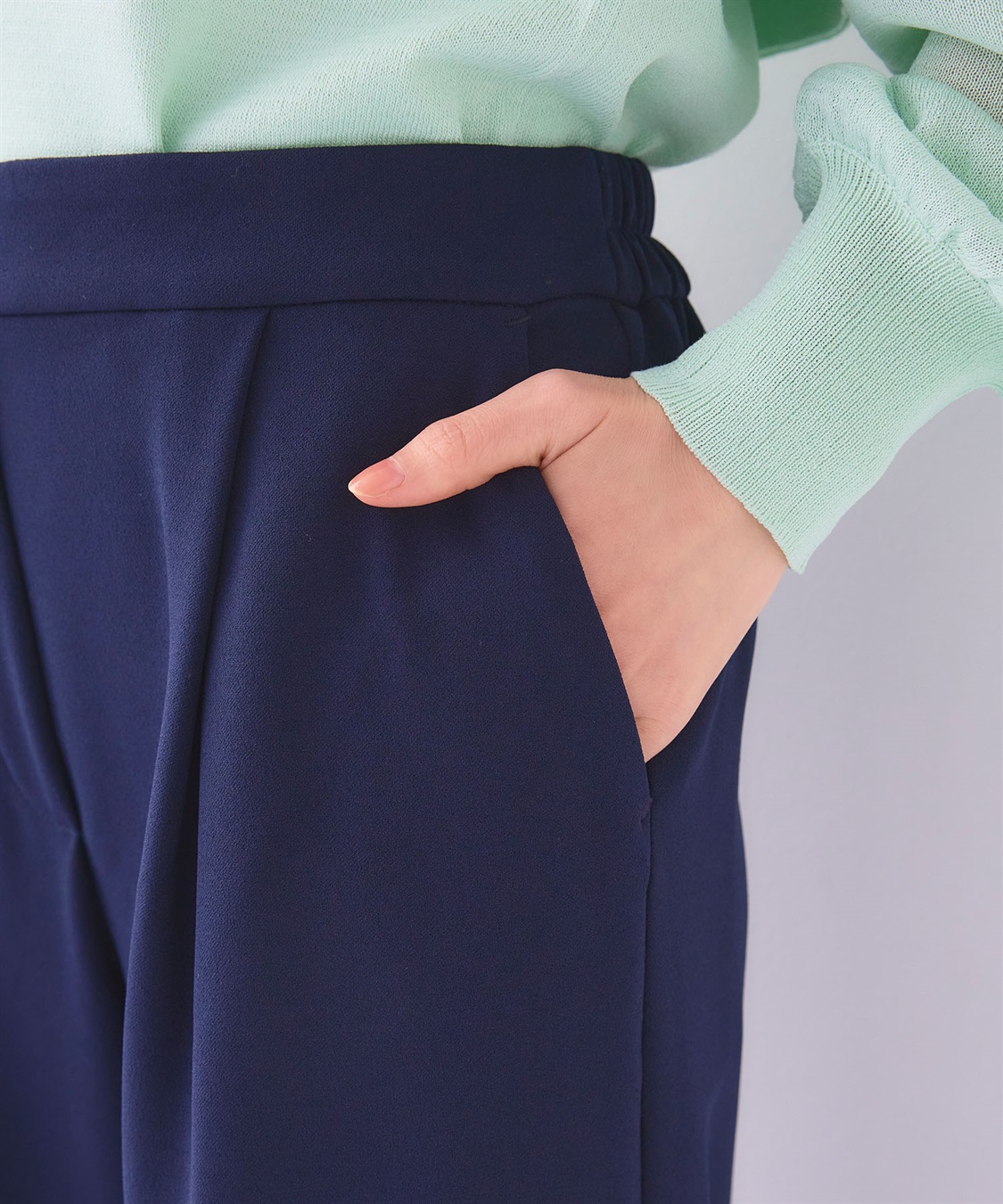 CROSS FUNCTION 《2点セット》サマ美え ジョーゼットボートネックブラウス&ワイドパンツセット【CF/クロスファンクション】_sub_28