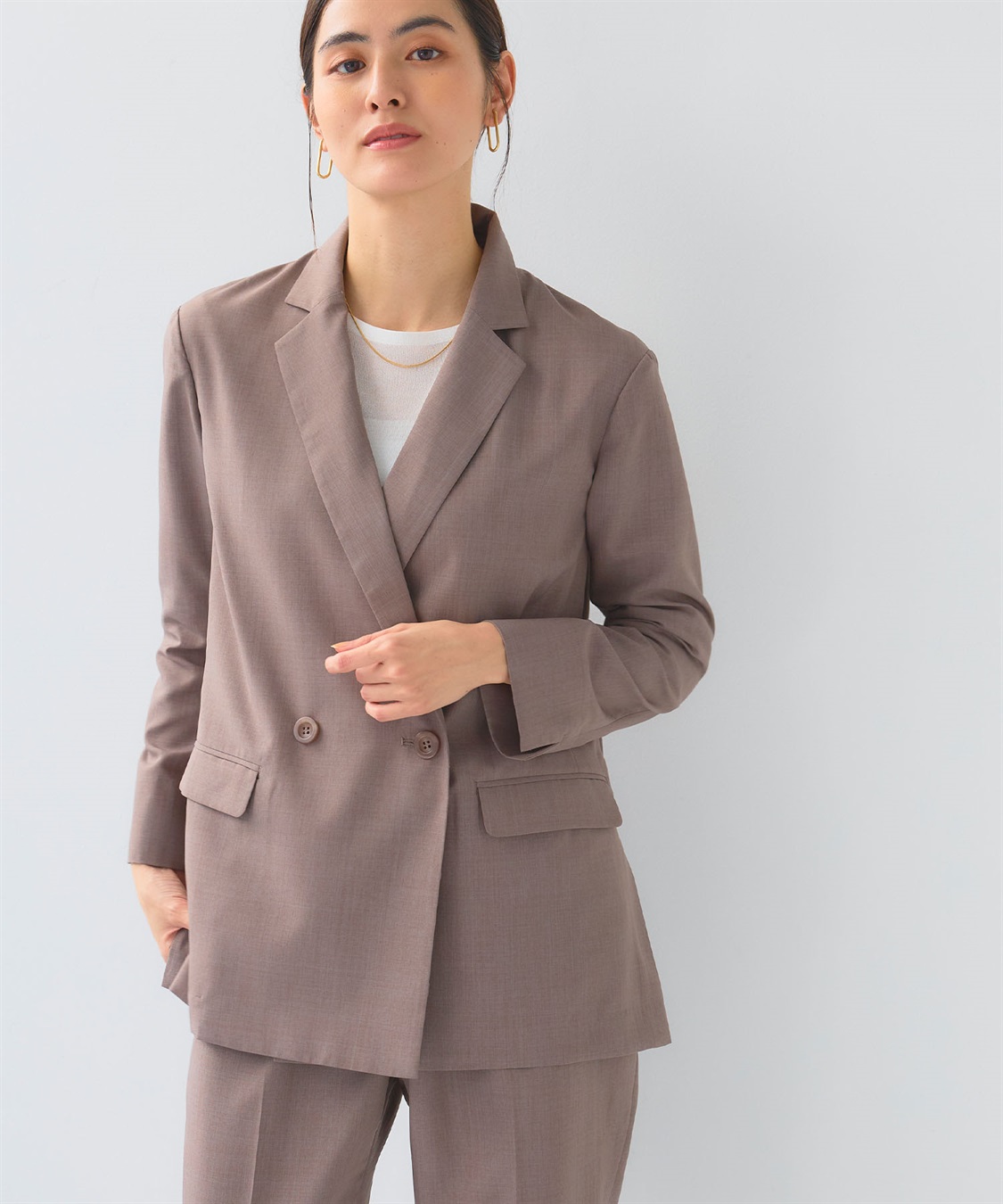 CROSS FUNCTION 《2点セット》サマ美え 冷感麻調テーラードジャケット&ワイドパンツセット【CF/クロスファンクション】_sub_6