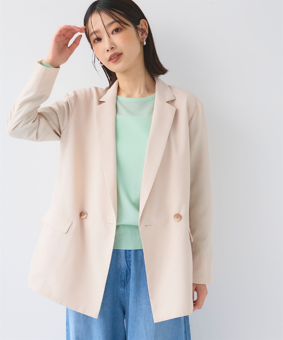 CROSS FUNCTION 《2点セット》サマ美え 冷感麻調テーラードジャケット&テーパードパンツセット【CF/クロスファンクション】_sub_16