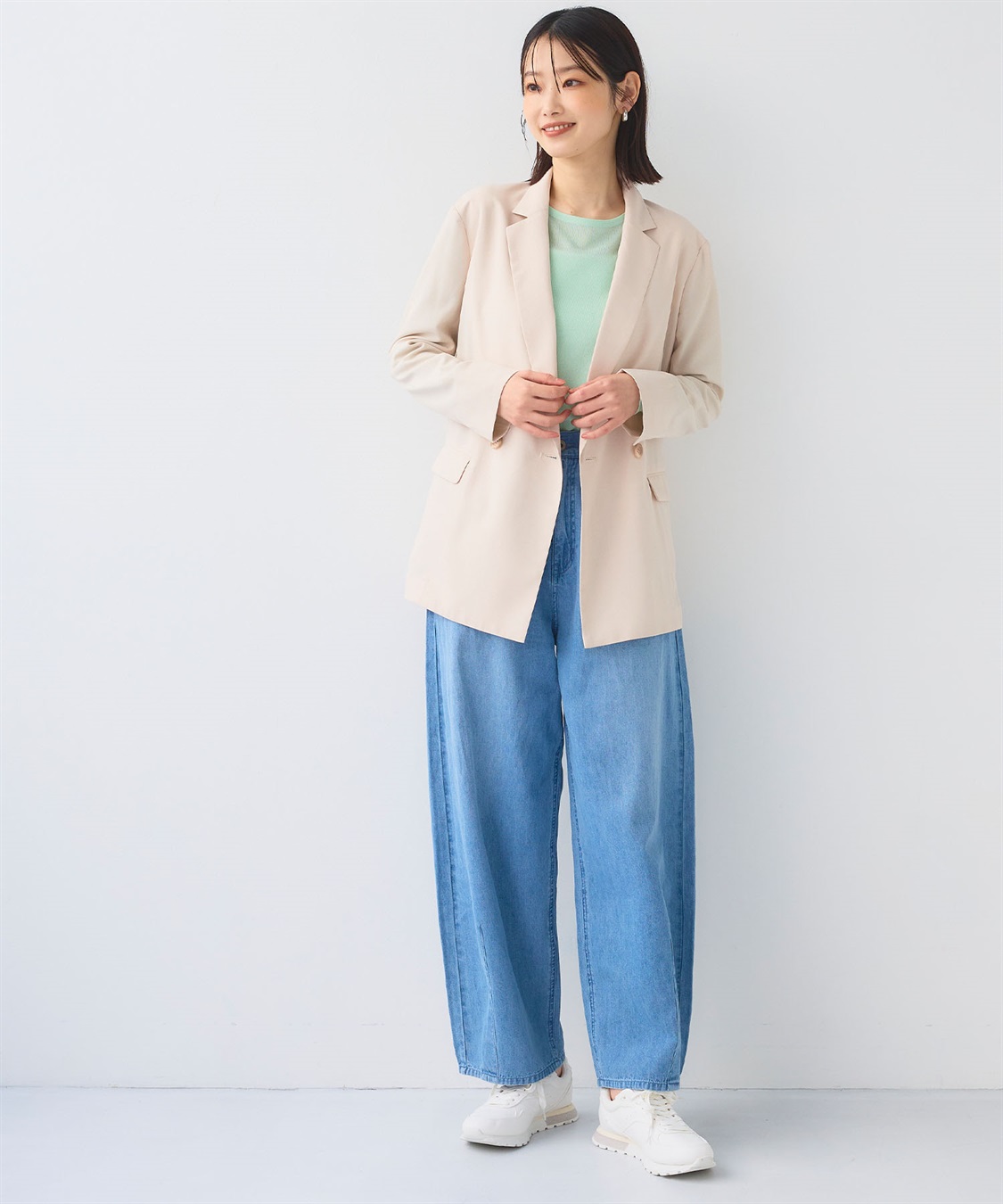 CROSS FUNCTION 《2点セット》サマ美え 冷感麻調テーラードジャケット&テーパードパンツセット【CF/クロスファンクション】_sub_18