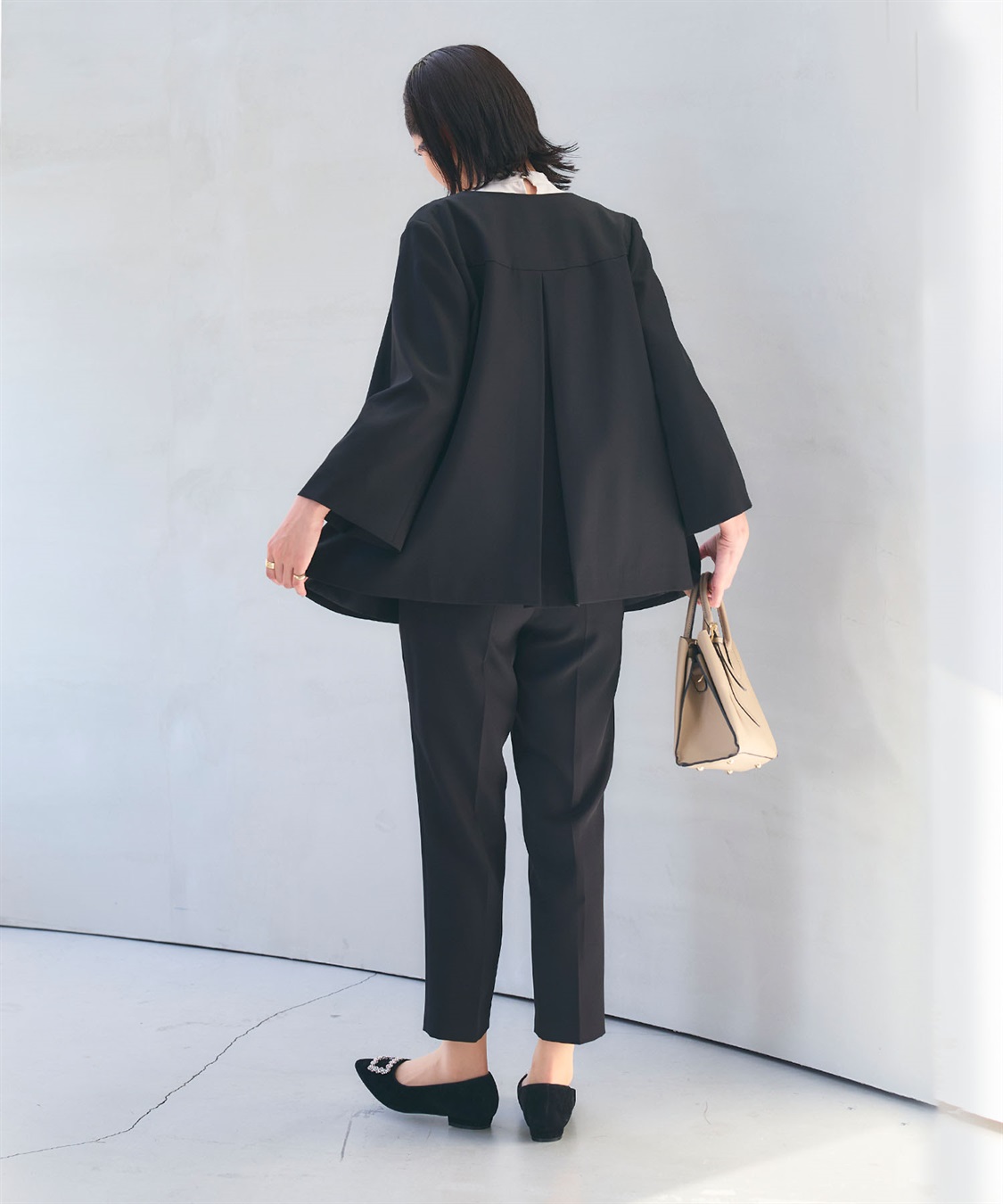 CROSS FUNCTION 《洗える・シワになりにくい》正解Aラインフレアジャケット_sub_5