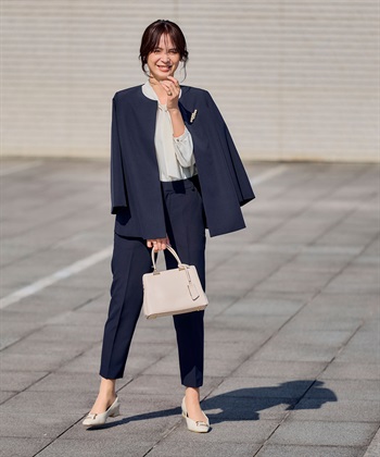 CROSS FUNCTION 《洗える・シワになりにくい》正解Aラインフレアジャケット_subthumb_12