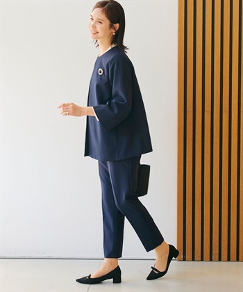 CROSS FUNCTION 《洗える・シワになりにくい》正解Aラインフレアジャケット_subthumb_18