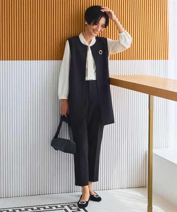 CROSS FUNCTION 《洗える・シワになりにくい》正解ロングジレ_subthumb_12