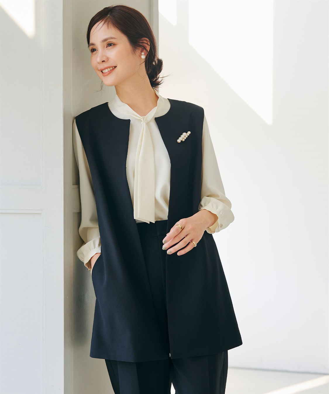 CROSS FUNCTION 《洗える・シワになりにくい》正解ロングジレ_sub_13