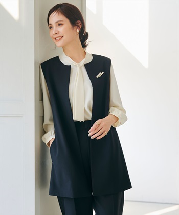 CROSS FUNCTION 《洗える・シワになりにくい》正解ロングジレ_subthumb_13