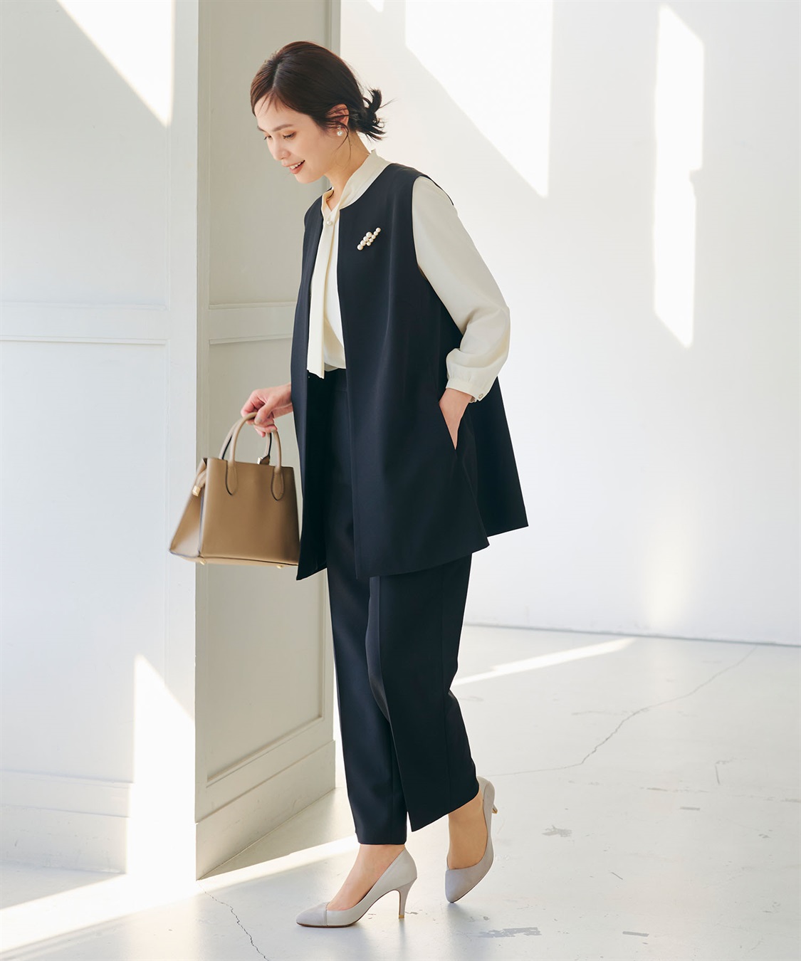 CROSS FUNCTION 《洗える・シワになりにくい》正解ロングジレ_sub_16