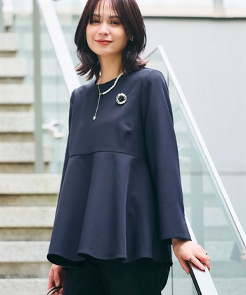 CROSS FUNCTION 《洗える・シワになりにくい》正解ペプラムブラウス_subthumb_1