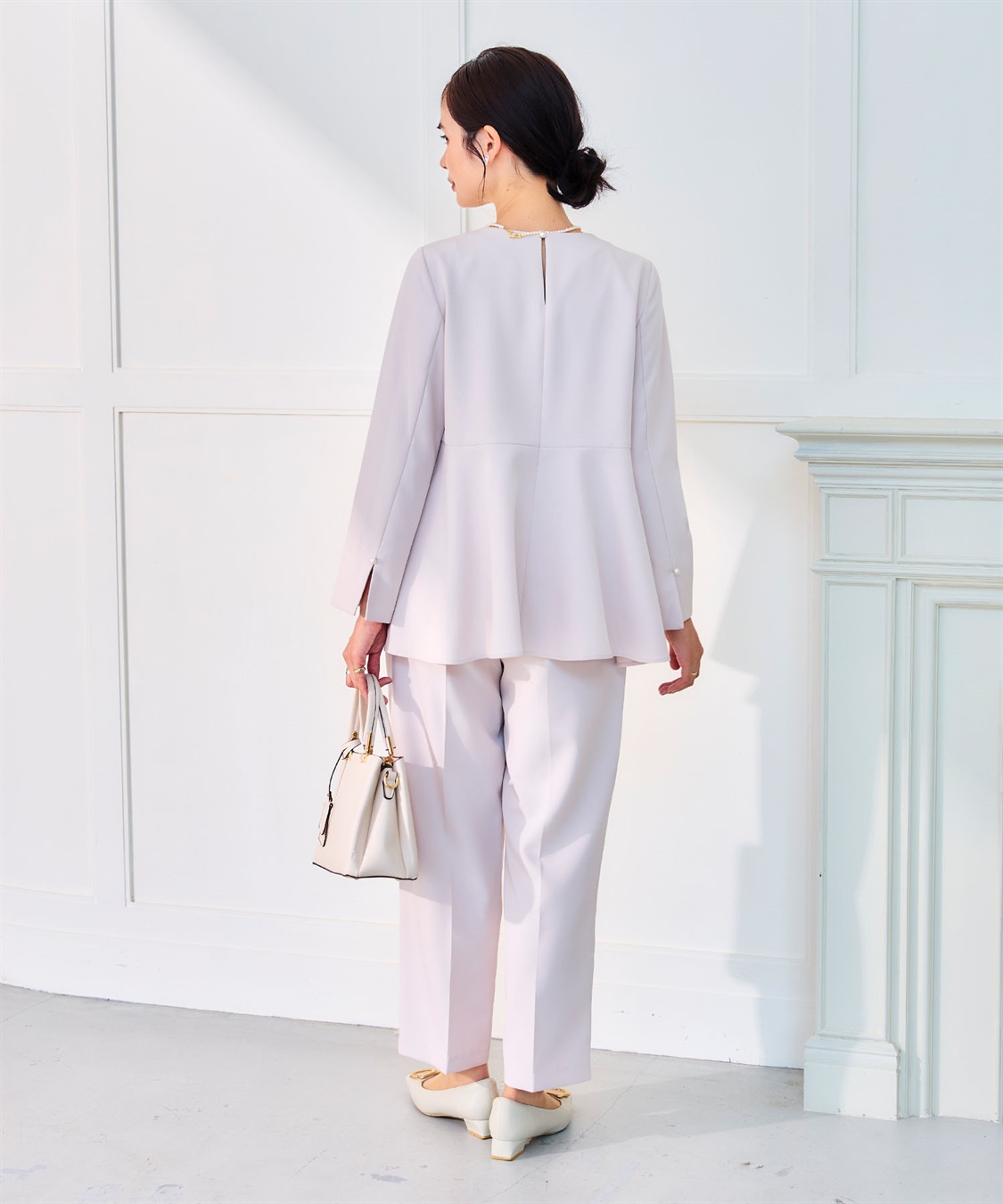 CROSS FUNCTION 《洗える・シワになりにくい》正解ペプラムブラウス_sub_10