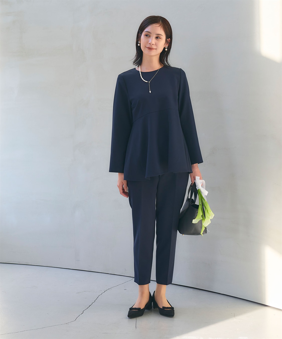 CROSS FUNCTION 《洗える・シワになりにくい》正解ペプラムブラウス_sub_20