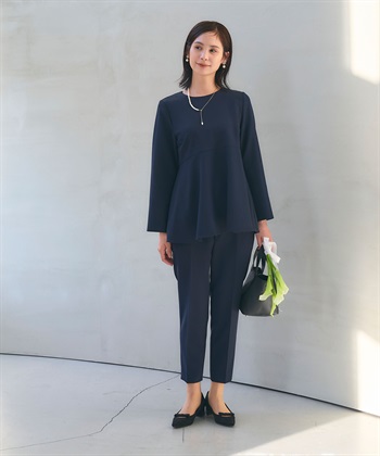 CROSS FUNCTION 《洗える・シワになりにくい》正解ペプラムブラウス_subthumb_20