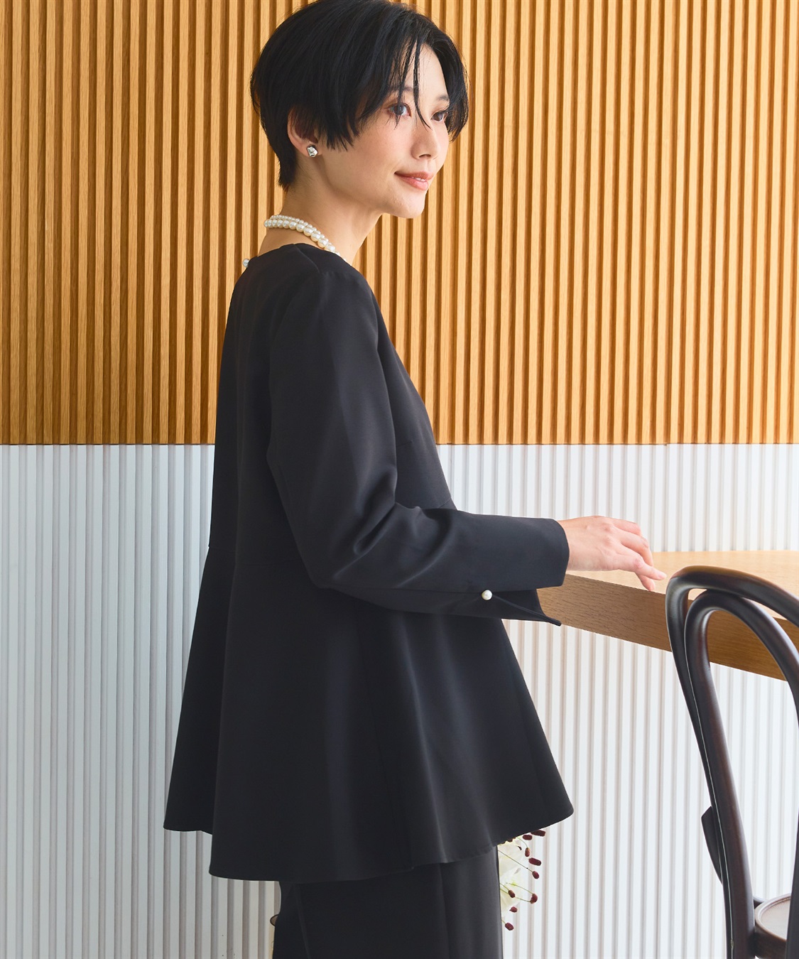 CROSS FUNCTION 《洗える・シワになりにくい》正解ペプラムブラウス_sub_21