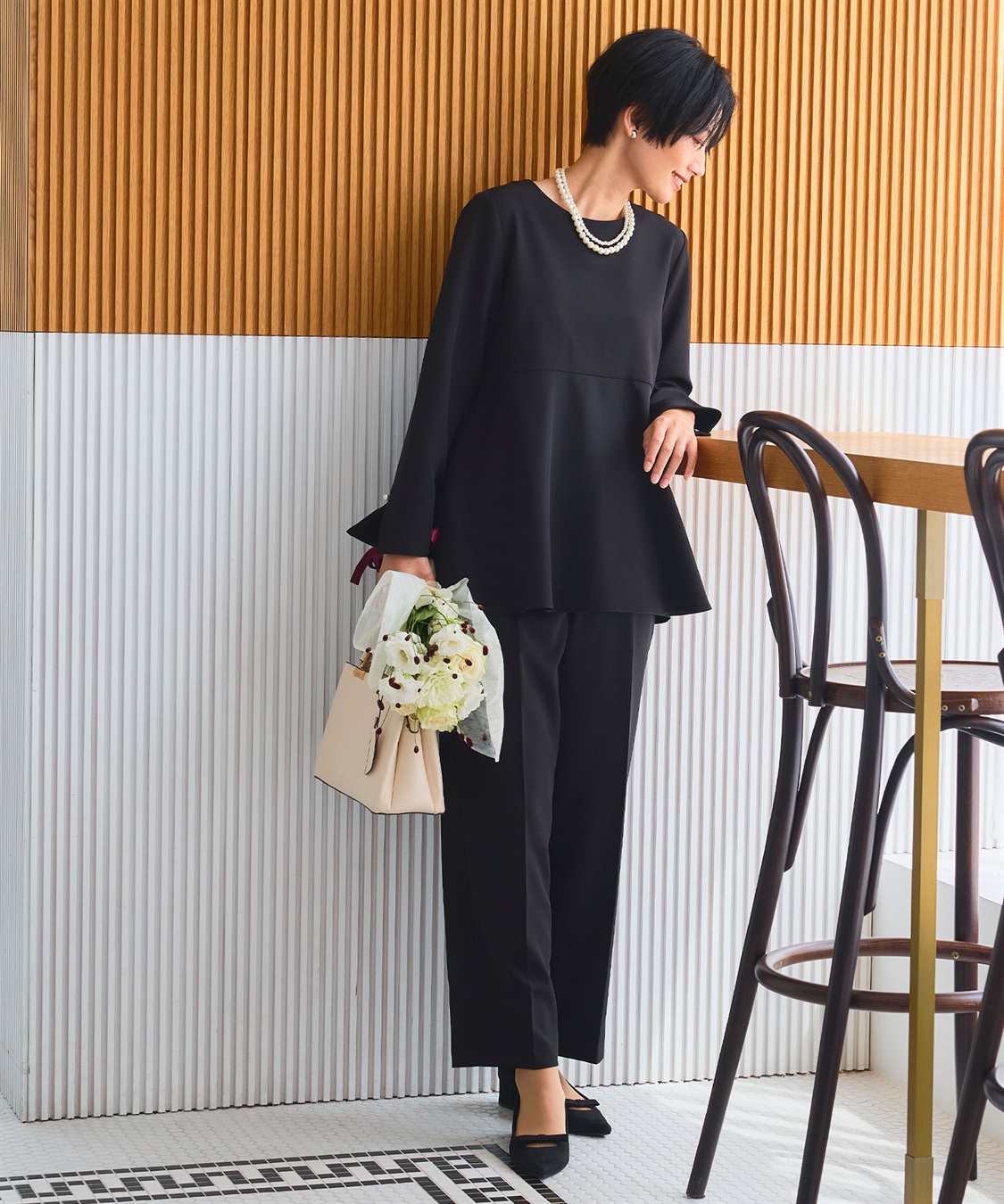 CROSS FUNCTION 《洗える・シワになりにくい》正解ペプラムブラウス_sub_22