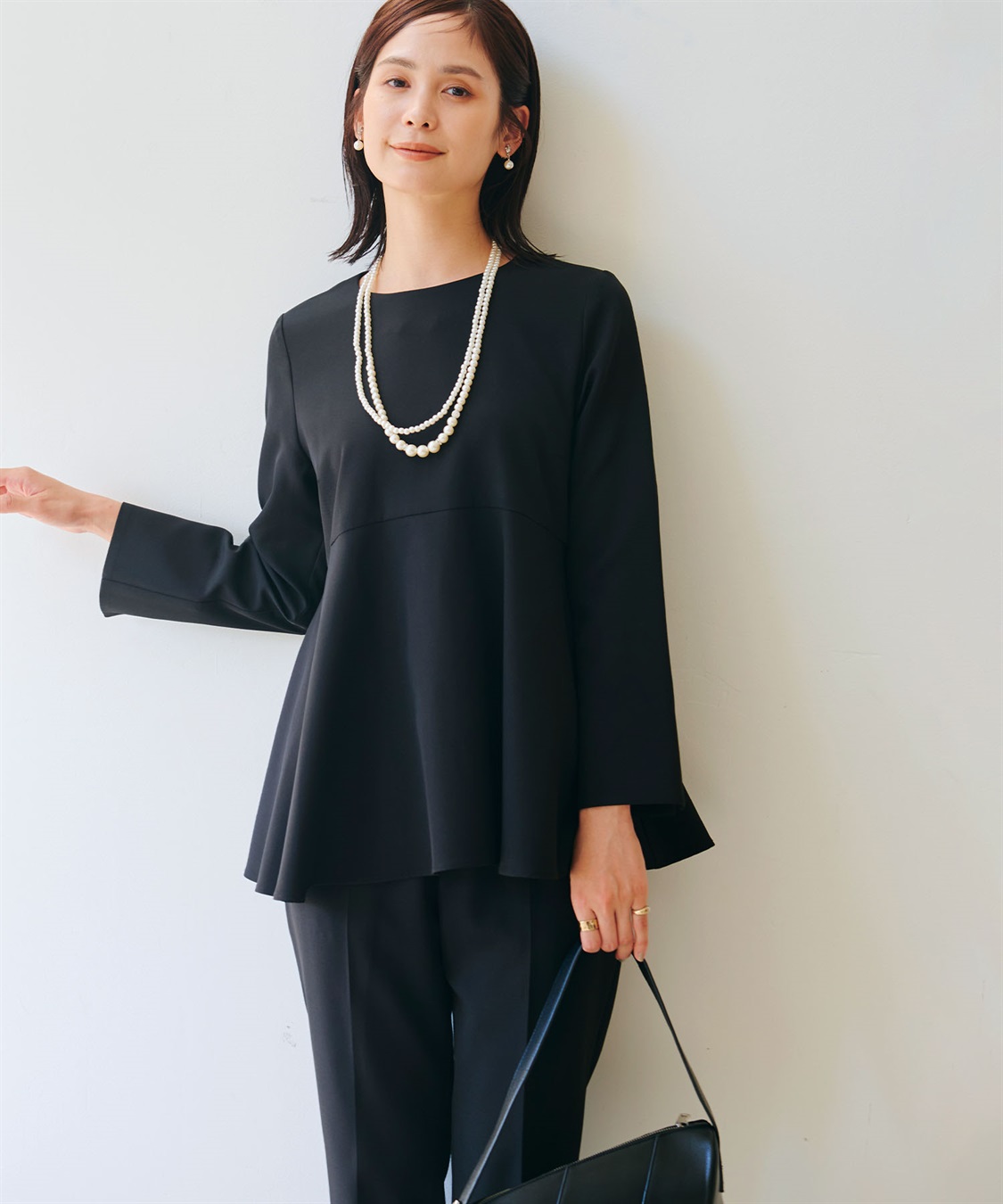 CROSS FUNCTION 《洗える・シワになりにくい》正解ペプラムブラウス_sub_23