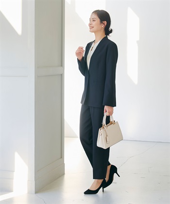 CROSS FUNCTION 《洗える・シワになりにくい》正解ノーカラージャケット_subthumb_6