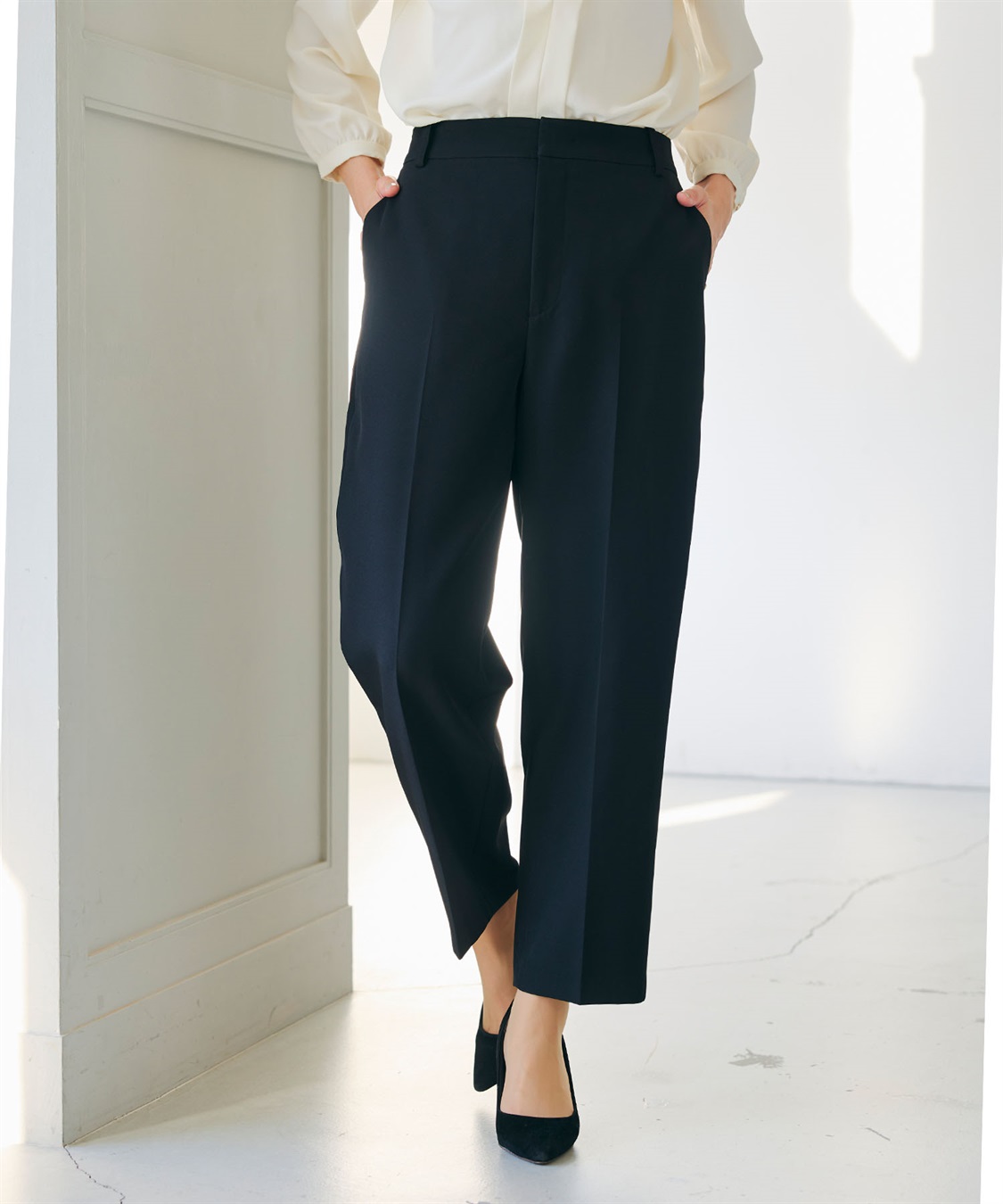 CROSS FUNCTION 《洗える・シワになりにくい》正解ワイドパンツ_sub_3