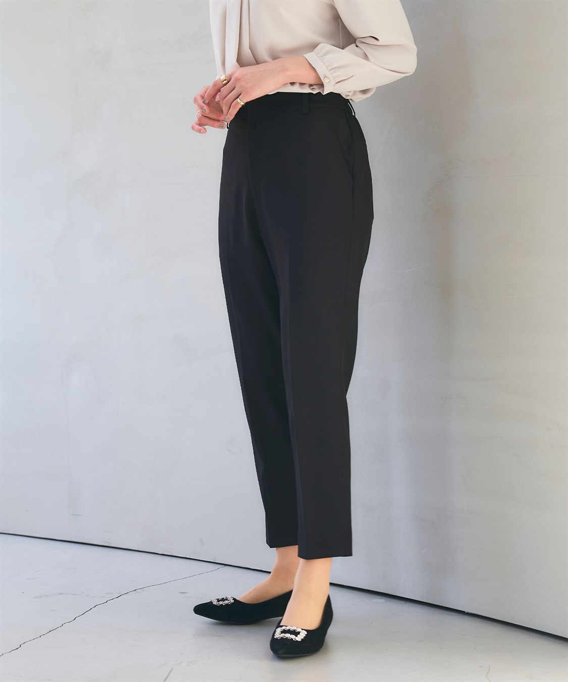 CROSS FUNCTION 《洗える・シワになりにくい》正解テーパードパンツ_sub_9