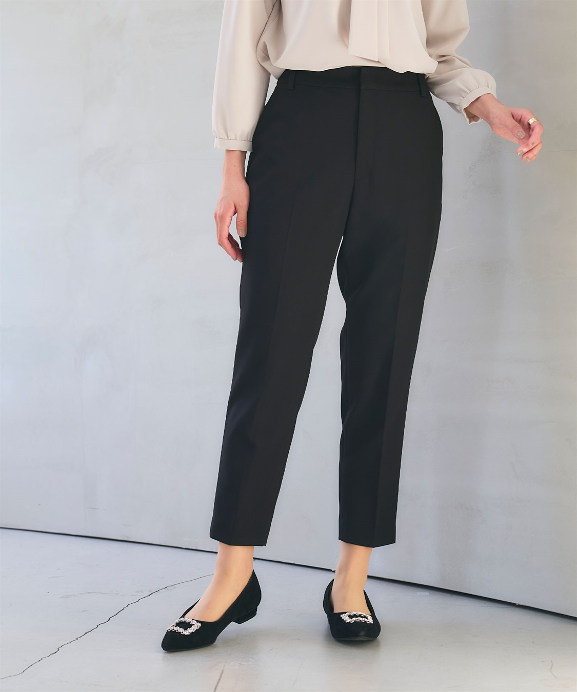 CROSS FUNCTION 《洗える・シワになりにくい》正解テーパードパンツ_sub_10