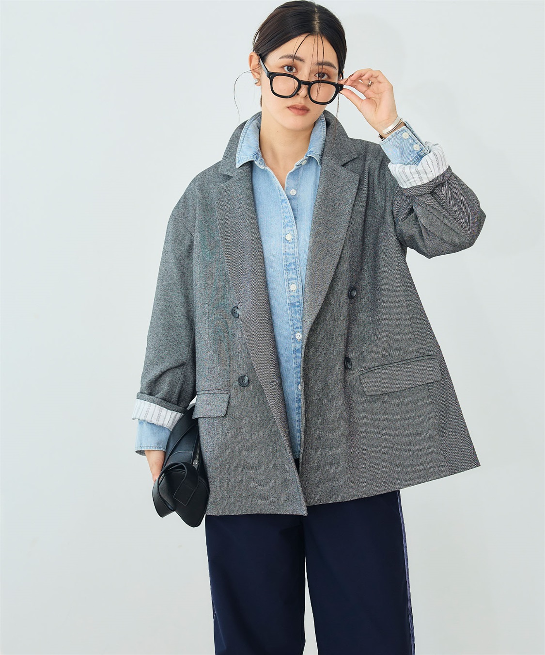 CROSS FUNCTION 《洗える》アクティかる  ウールライクジャケットコート_sub_2