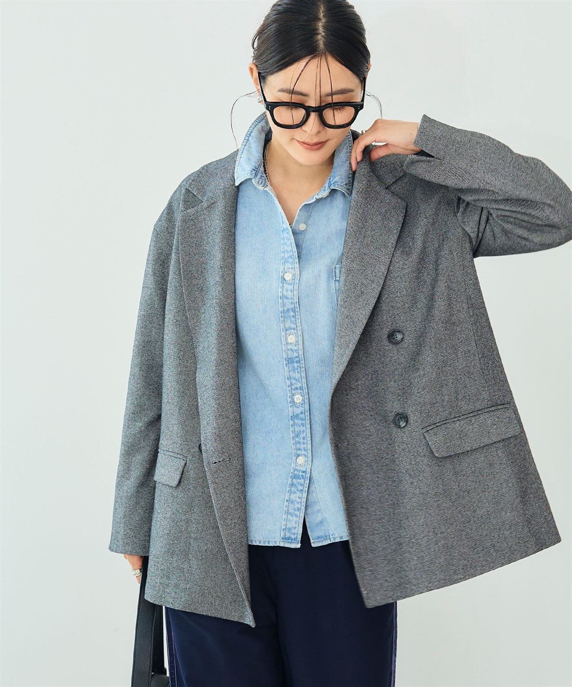 CROSS FUNCTION 《洗える》アクティかる  ウールライクジャケットコート_sub_4