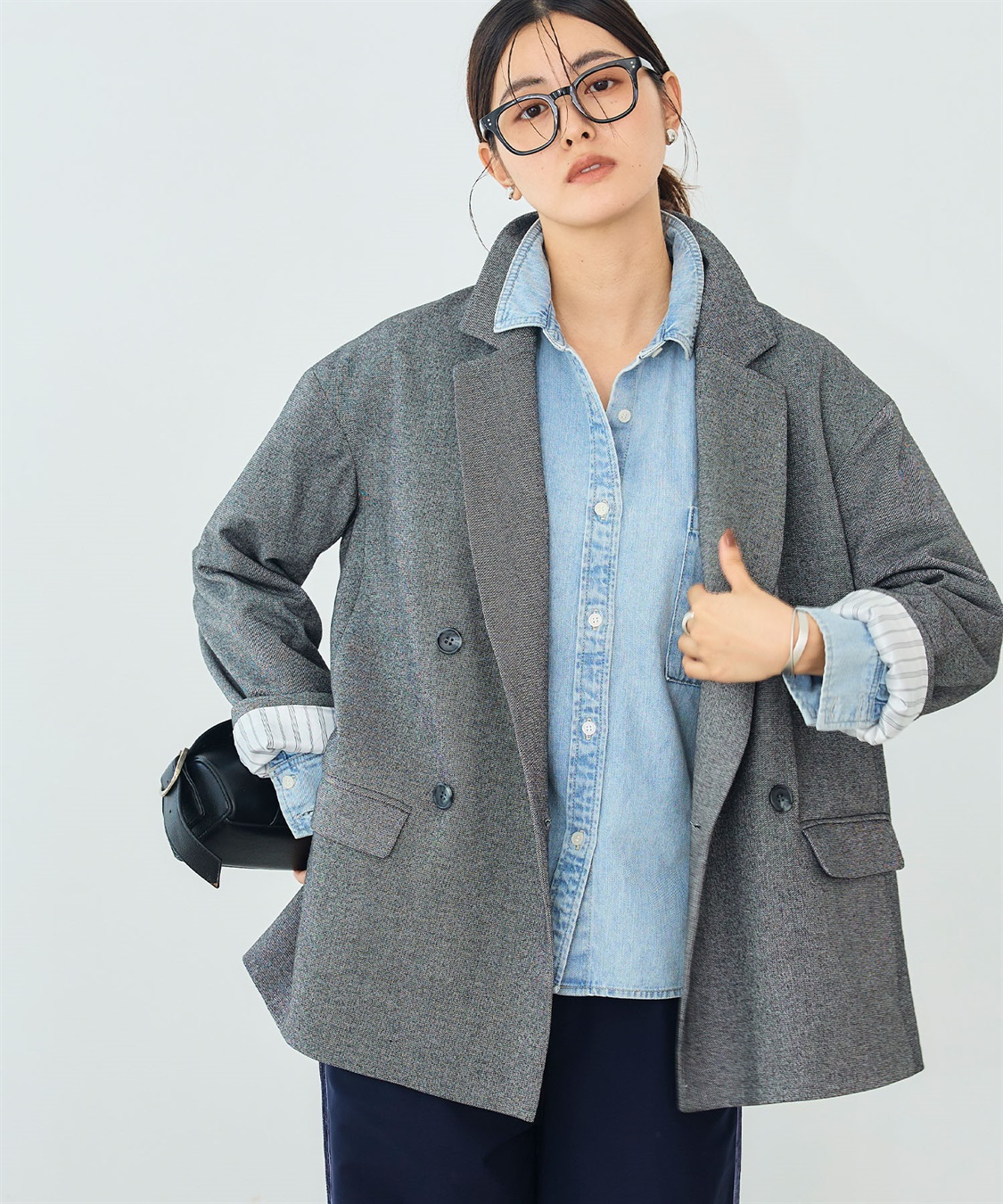 CROSS FUNCTION 《洗える》アクティかる  ウールライクジャケットコート_sub_6