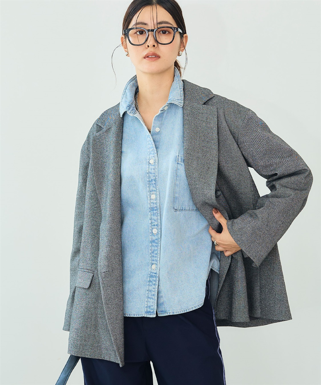 CROSS FUNCTION 《洗える》アクティかる  ウールライクジャケットコート_sub_8