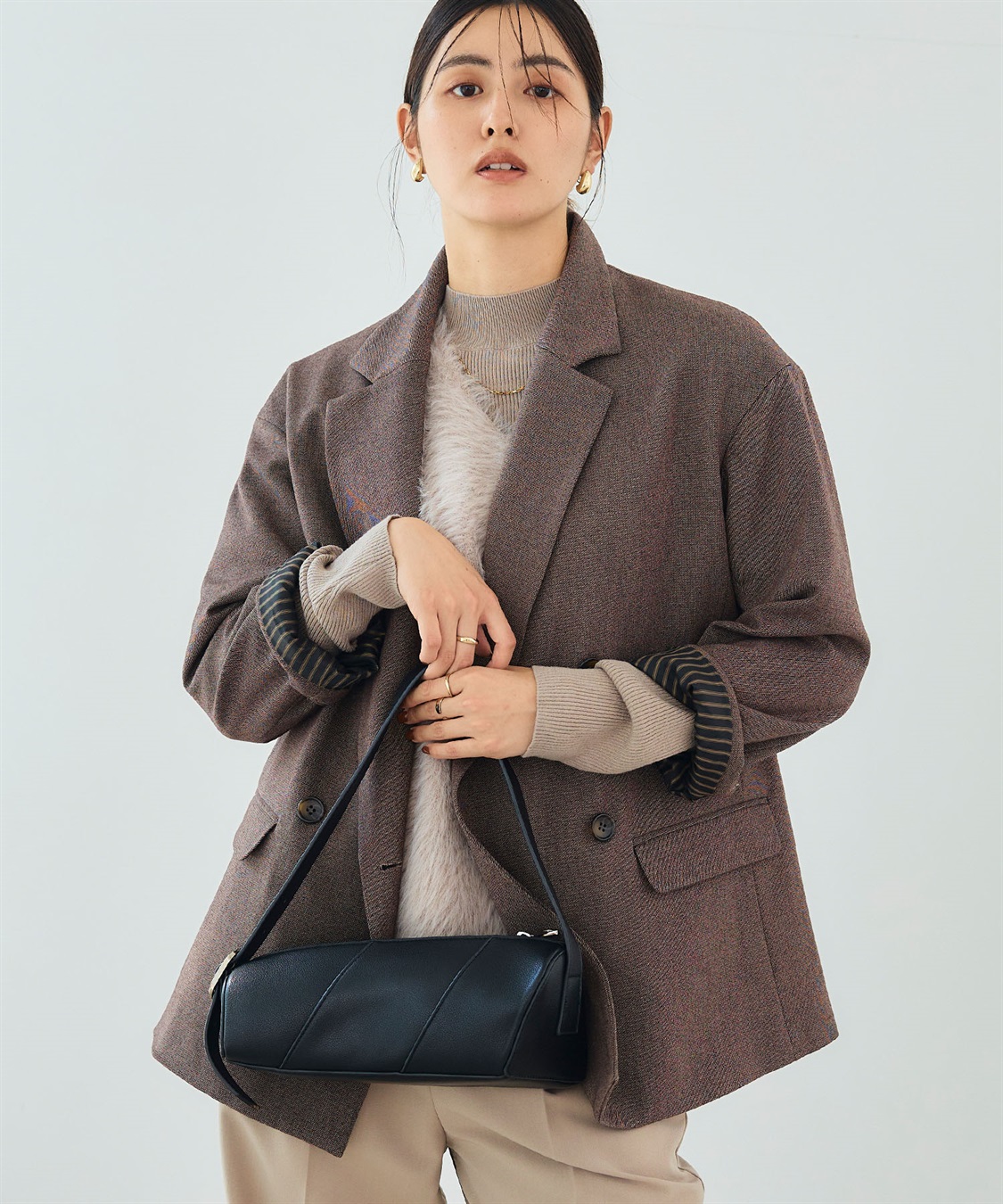 CROSS FUNCTION 《洗える》アクティかる  ウールライクジャケットコート_sub_15