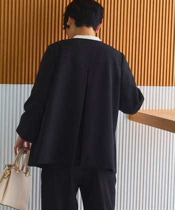 CROSS FUNCTION 《洗える・シワになりにくい》2点セット 正解 Aラインフレアジャケット&ワイドパンツ_subthumb_16