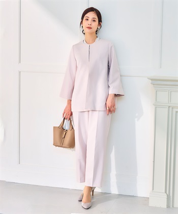 CROSS FUNCTION 《洗える・シワになりにくい》2点セット 正解 Aラインフレアジャケット&ワイドパンツ_subthumb_21