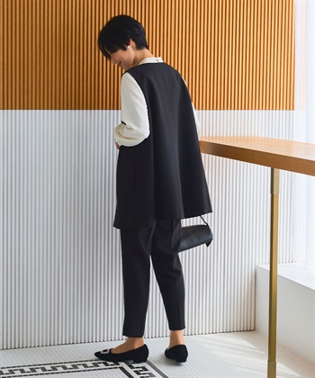 CROSS FUNCTION 《洗える・シワになりにくい》2点セット 正解 ロングジレ&テーパードパンツ_subthumb_18