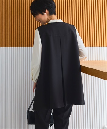 CROSS FUNCTION 《洗える・シワになりにくい》2点セット 正解 ロングジレ&テーパードパンツ_subthumb_23