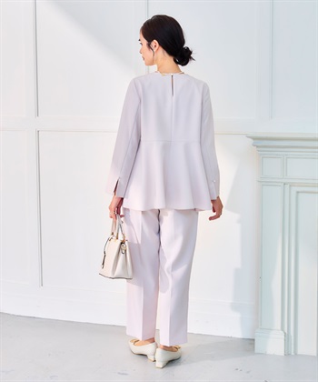 CROSS FUNCTION 《洗える・シワになりにくい》2点セット 正解 ペプラムブラウス&ワイドパンツ_subthumb_17