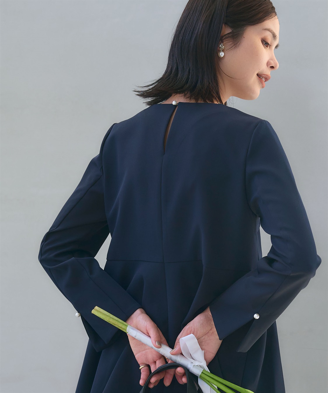 CROSS FUNCTION 《洗える・シワになりにくい》2点セット 正解 ペプラムブラウス&テーパードパンツ_sub_12