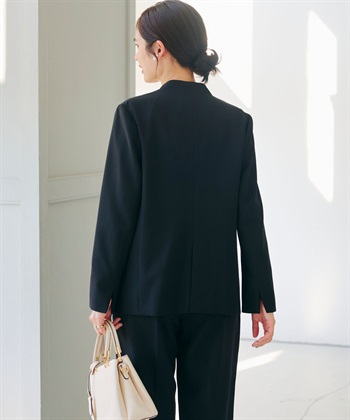 CROSS FUNCTION 《洗える・シワになりにくい》2点セット 正解 ノーカラージャケット&ワイドパンツ_subthumb_19