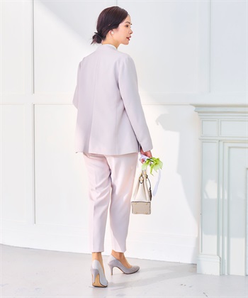 CROSS FUNCTION 《洗える・シワになりにくい》2点セット 正解 ノーカラージャケット&テーパードパンツ_subthumb_10