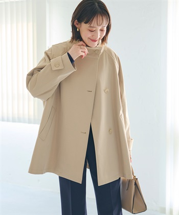 CROSS FUNCTION 《洗える》アクティかる テントラインミドルトレンチコート_subthumb_2