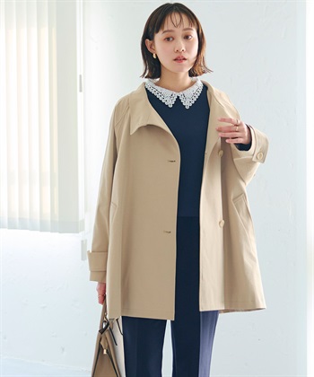 CROSS FUNCTION 《洗える》アクティかる テントラインミドルトレンチコート_subthumb_7