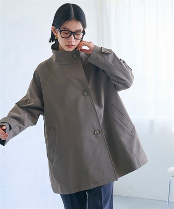 CROSS FUNCTION 《洗える》アクティかる テントラインミドルトレンチコート_subthumb_15