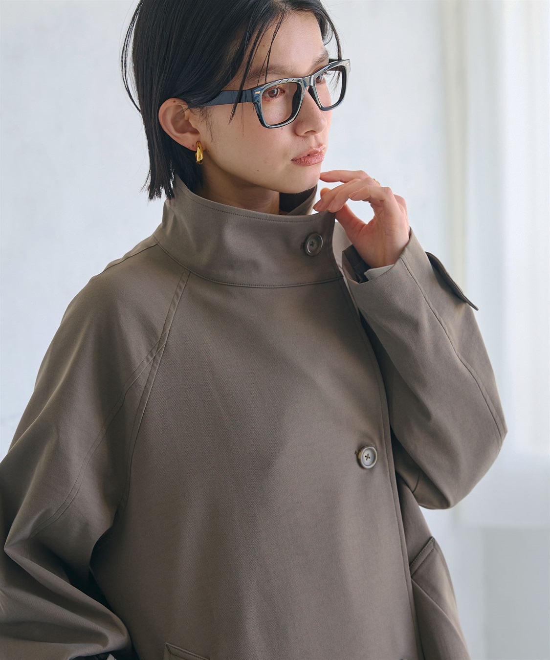 CROSS FUNCTION 《洗える》アクティかる テントラインミドルトレンチコート_sub_18