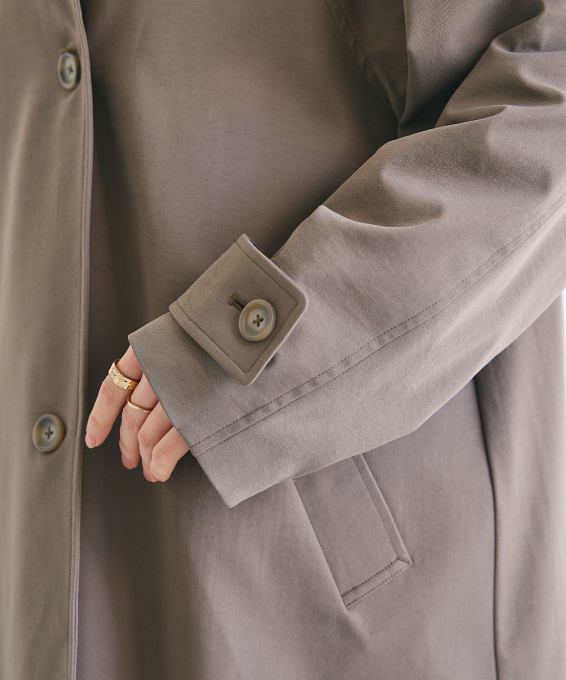 CROSS FUNCTION 《洗える》アクティかる テントラインミドルトレンチコート_sub_25