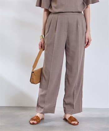 CROSS FUNCTION 《撥水》エブ楽 リネンライクタックセミワイドパンツ_subthumb_15