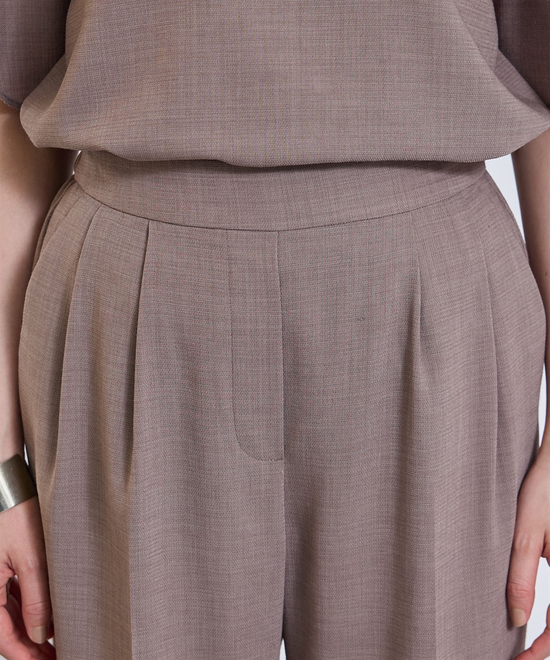 CROSS FUNCTION 《撥水》エブ楽 リネンライクタックセミワイドパンツ_sub_26